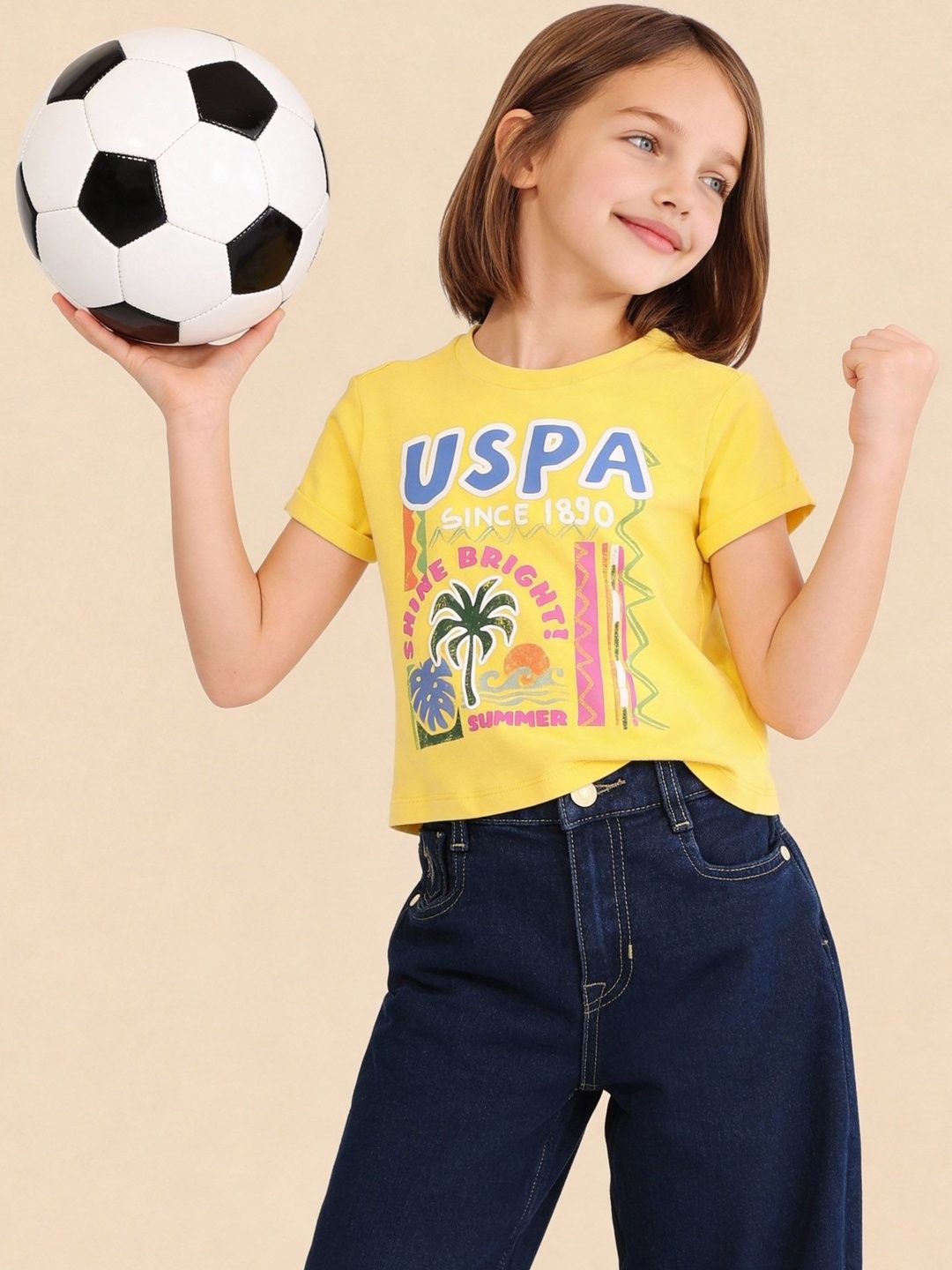 U.S. Polo Assn. Kids Girls Cotton Tops-picture-21