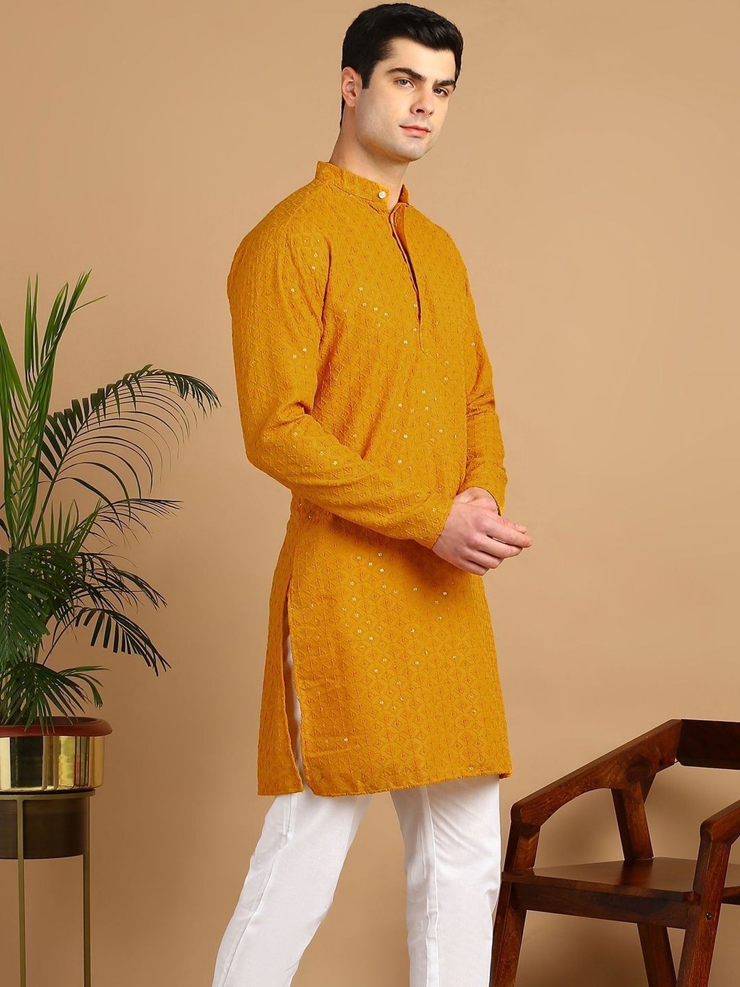 Anouk Mirage Men Embroidered Thread Work Kurta-picture-38