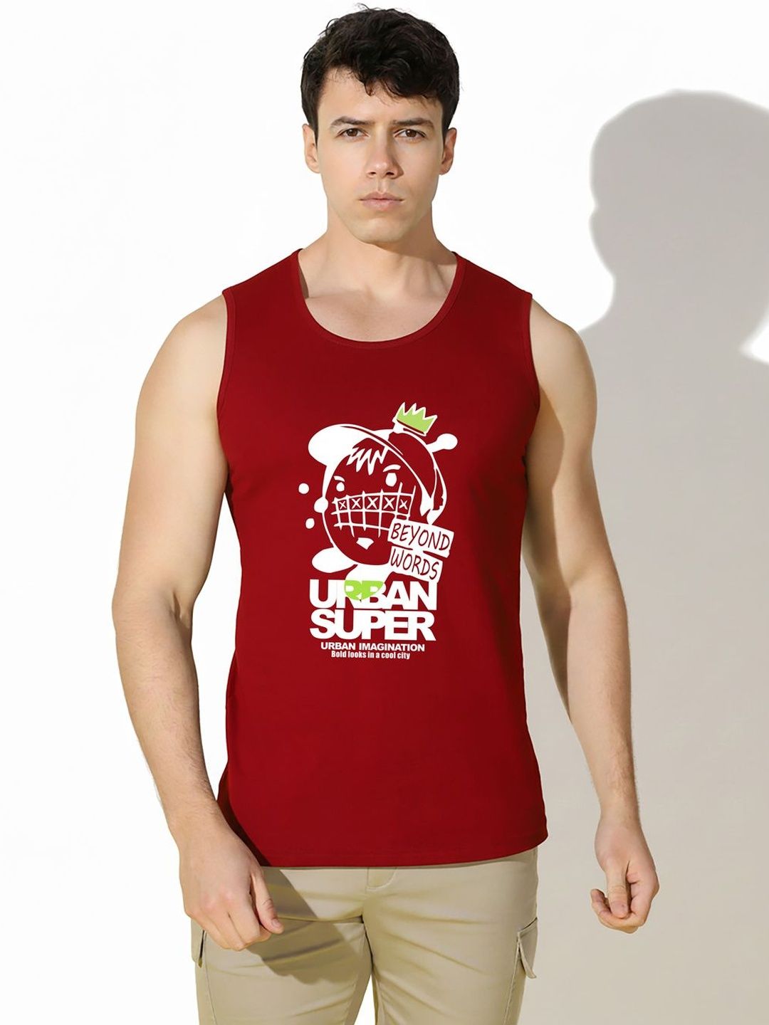 MINISTRY OF FRIENDS Printed Assorted Cotton Tank-picture-41