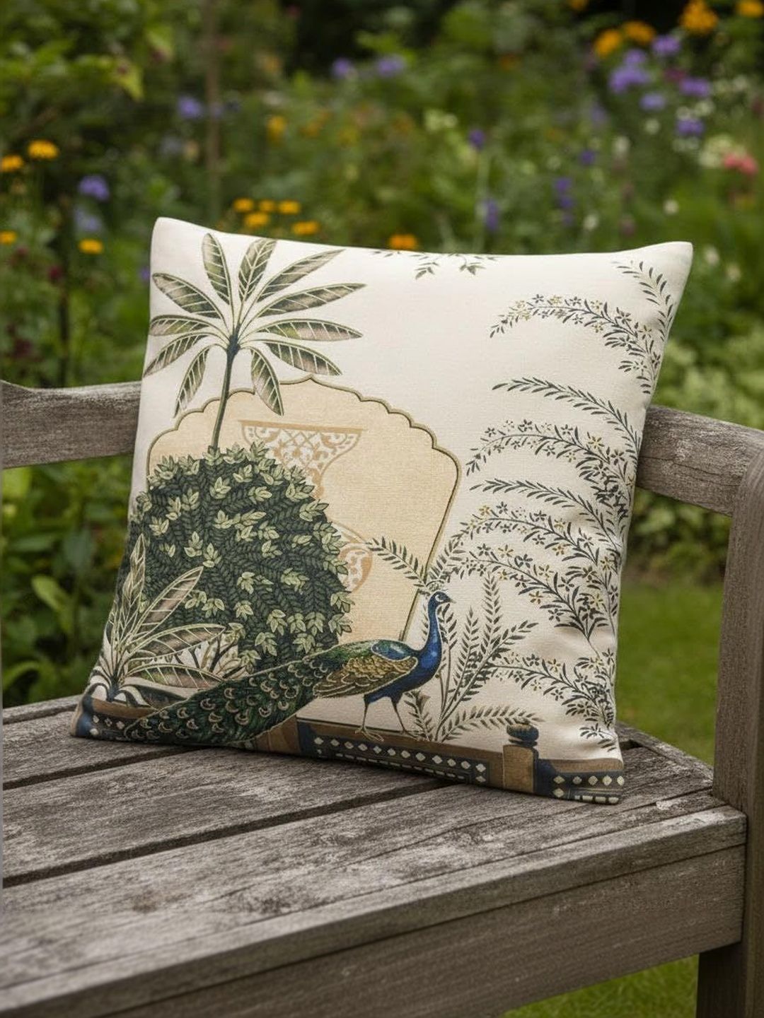 CASA-NEST Multicoloured Set of 5 Velvet Blend Square Cushion Covers-picture-13