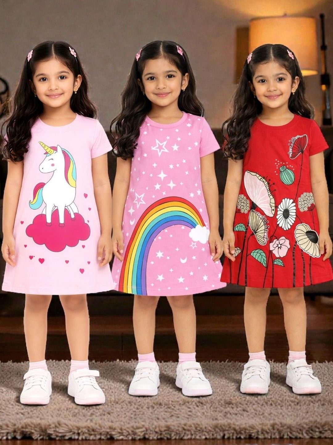 KEESOR Print A-Line Dress-picture-33