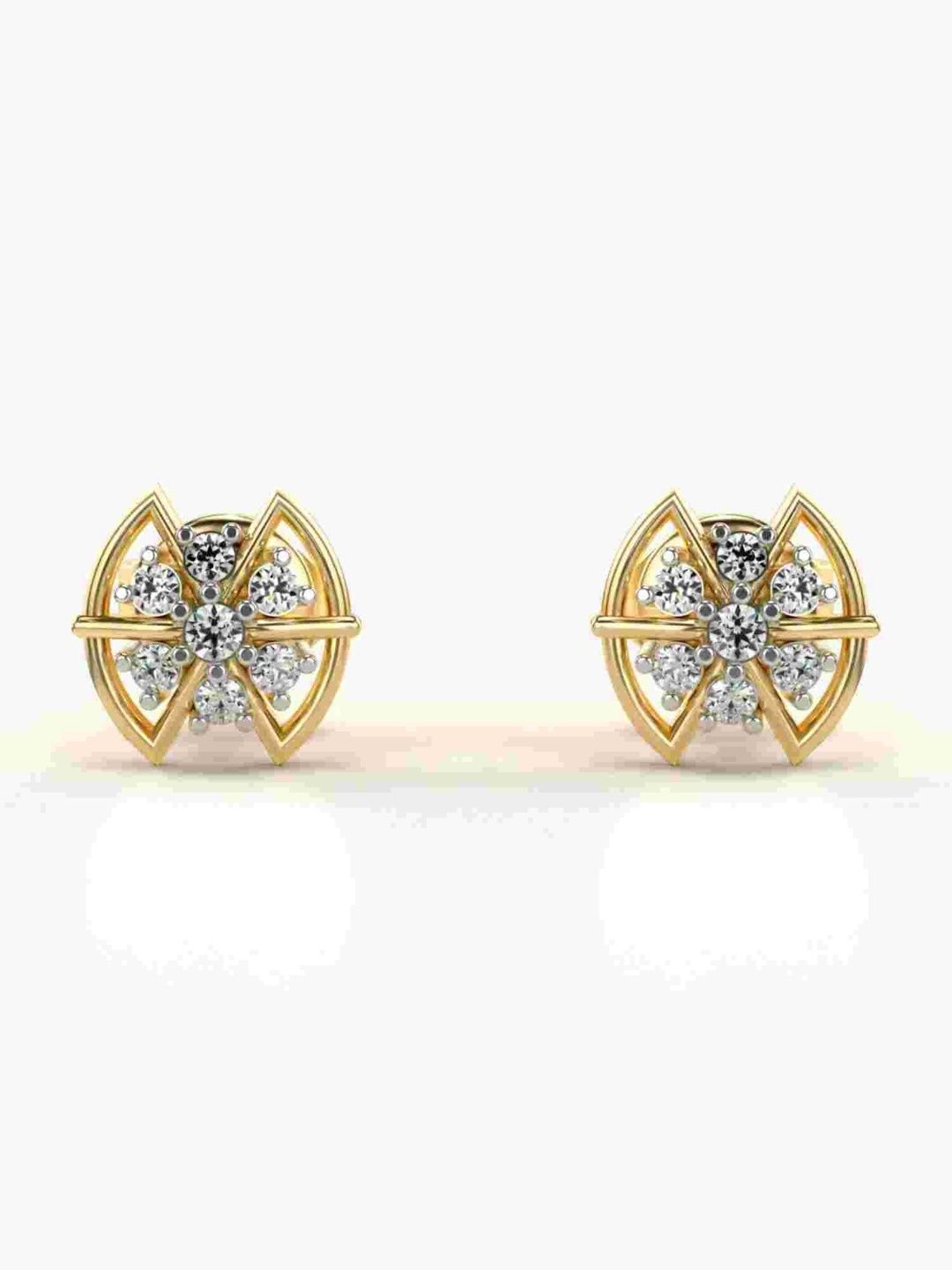 VALANOVA 925 Sterling Silver Lab Grown Diamond With 0.14 CT Stud Earrings Diamond- 1.13 g-image-11