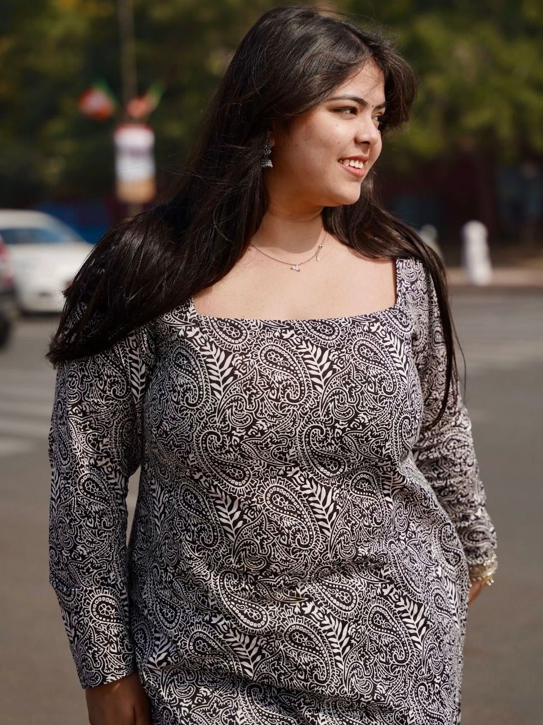 RAJAM Women Floral Yoke Design Cotton Kurta-picture-12