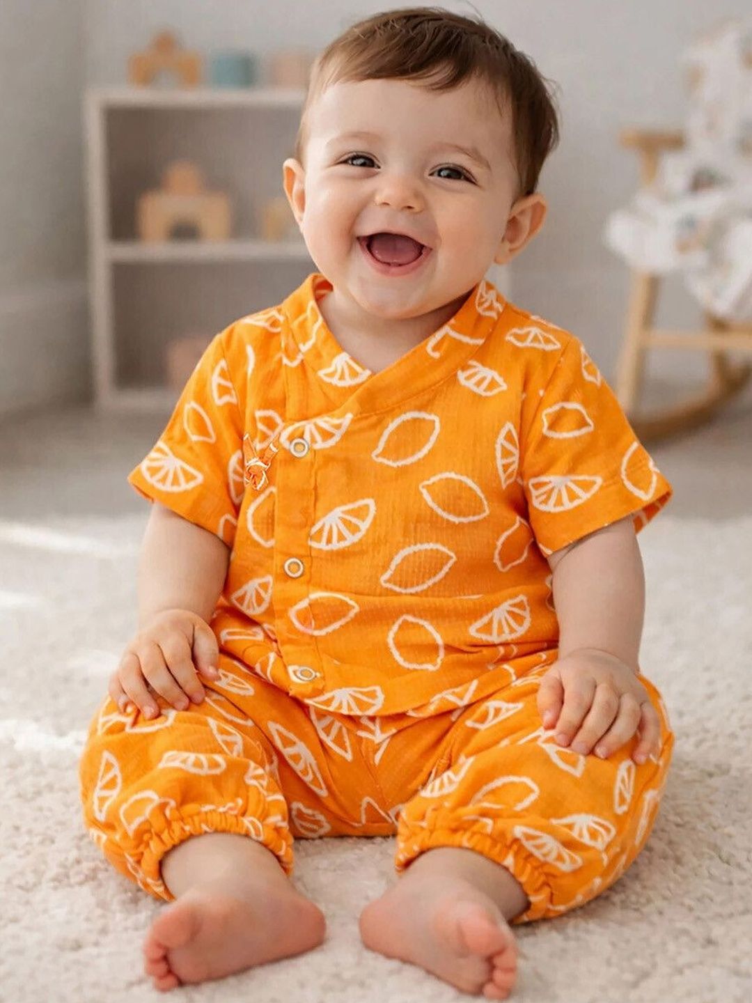 Somersault Boys Printed Pure Cotton Clothing Set-picture-10