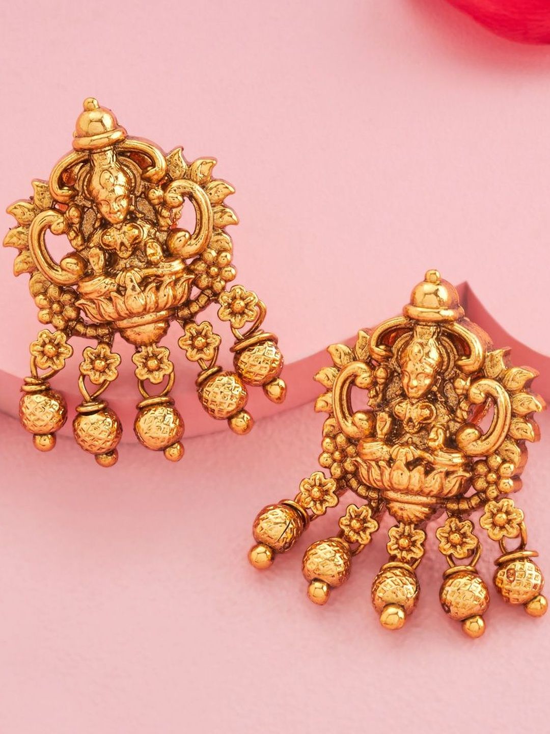Kushal's Fashion Jewellery Floral Studs Earrings-picture-47