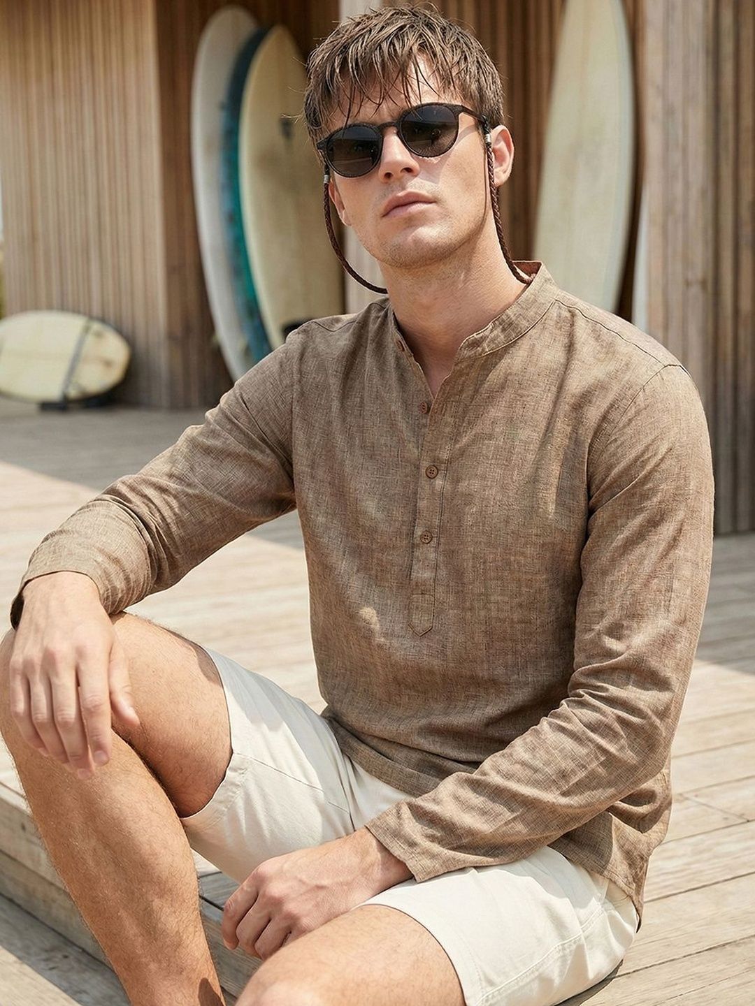 CHHAAP Men Summer Sheers Kurta-image-1