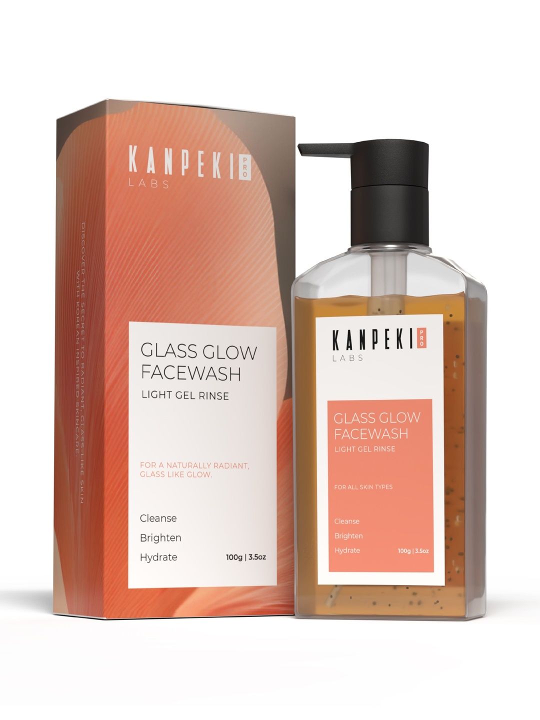 Kanpeki Glass Glow Korean Facewash For Radiance & Hydration - 100 g-image-11