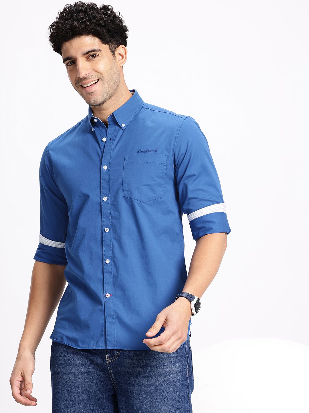 Aeropostale Pure Cotton Button-Down Collar Casual Shirt-picture-10