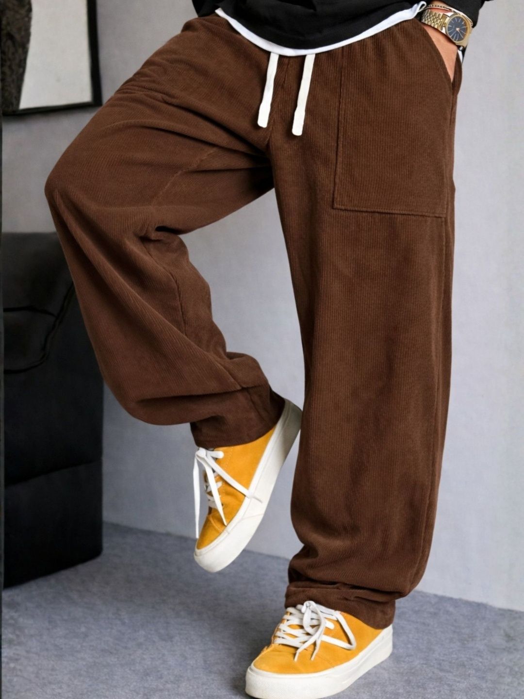 Povaxpo Men Baggy Track Pants