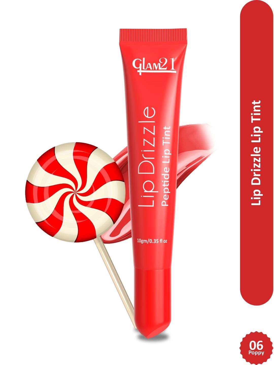 GLAM21 Lip Drizzle Peptide Lip Tint With Shea Butter - 10 g - Poppy-picture-17