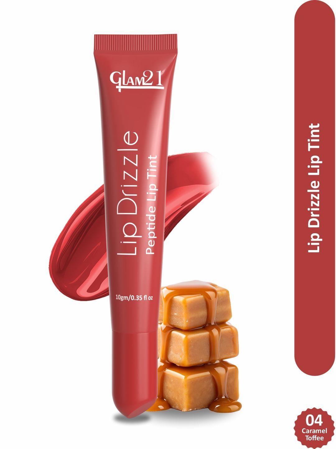 GLAM21 Lip Drizzle Peptide Lip Tint With Shea Butter - 10 g - Caramel Toffee-picture-16