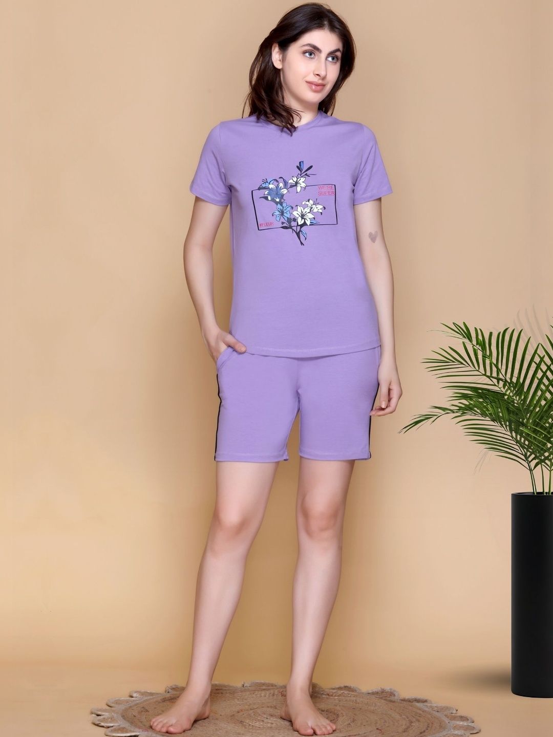 KIZA Women Printed Night suit-image-49