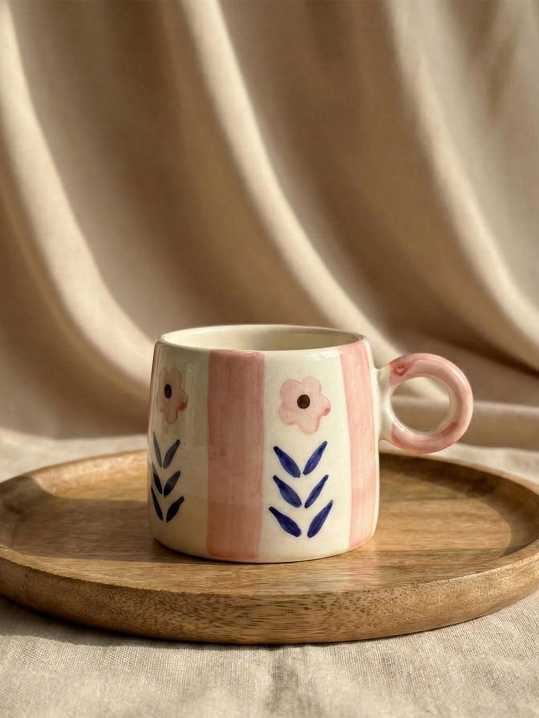 CHAAK DESIGN Multicoloured Ceramics Colourblocked Ceramic Glossy Core Set of Cups and Mugs-image-19