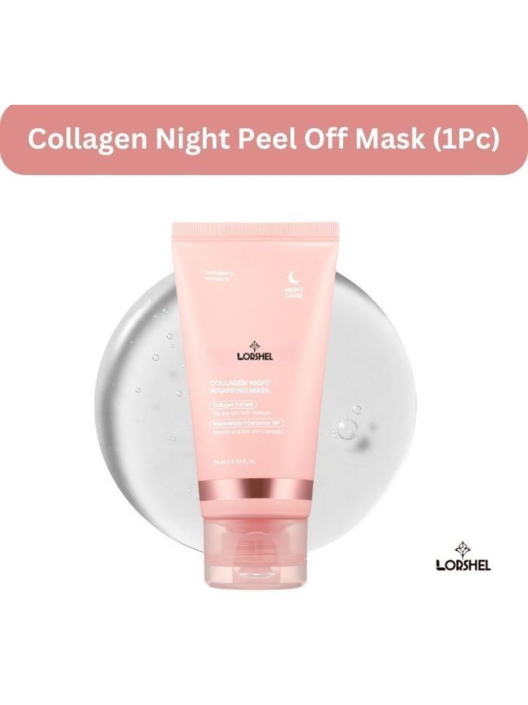 lorshel Collagen Night Wrapping Peel Off Mask - 75 ml