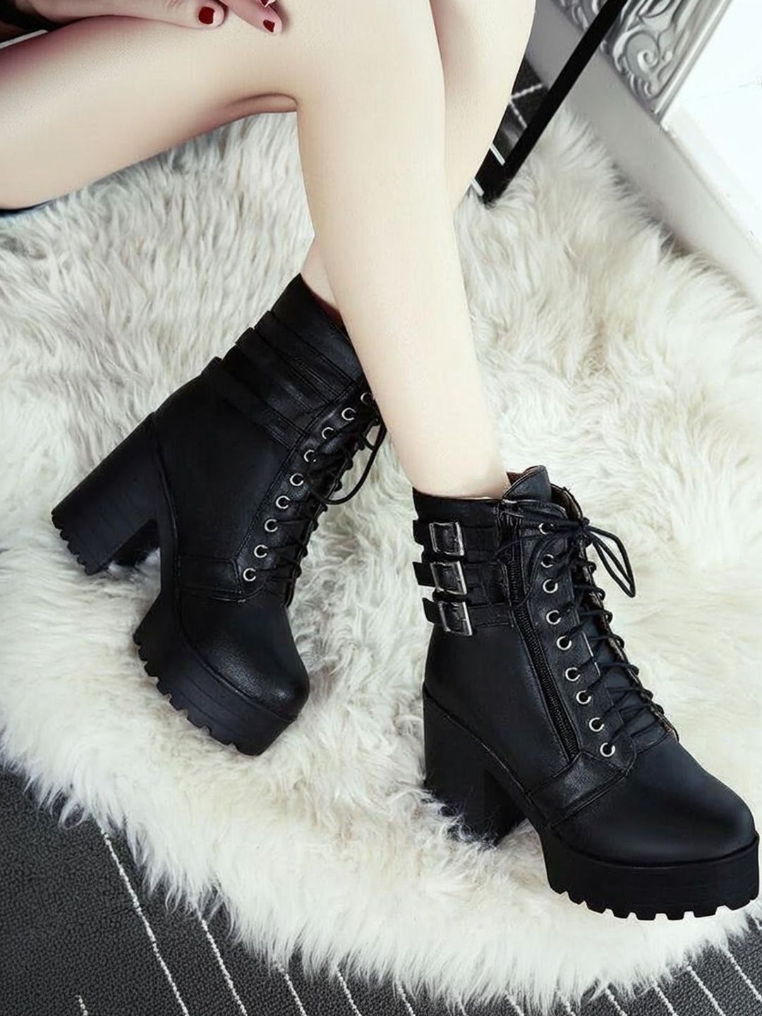 Killer Women Casual Block-Heeled Regular Boots-picture-18