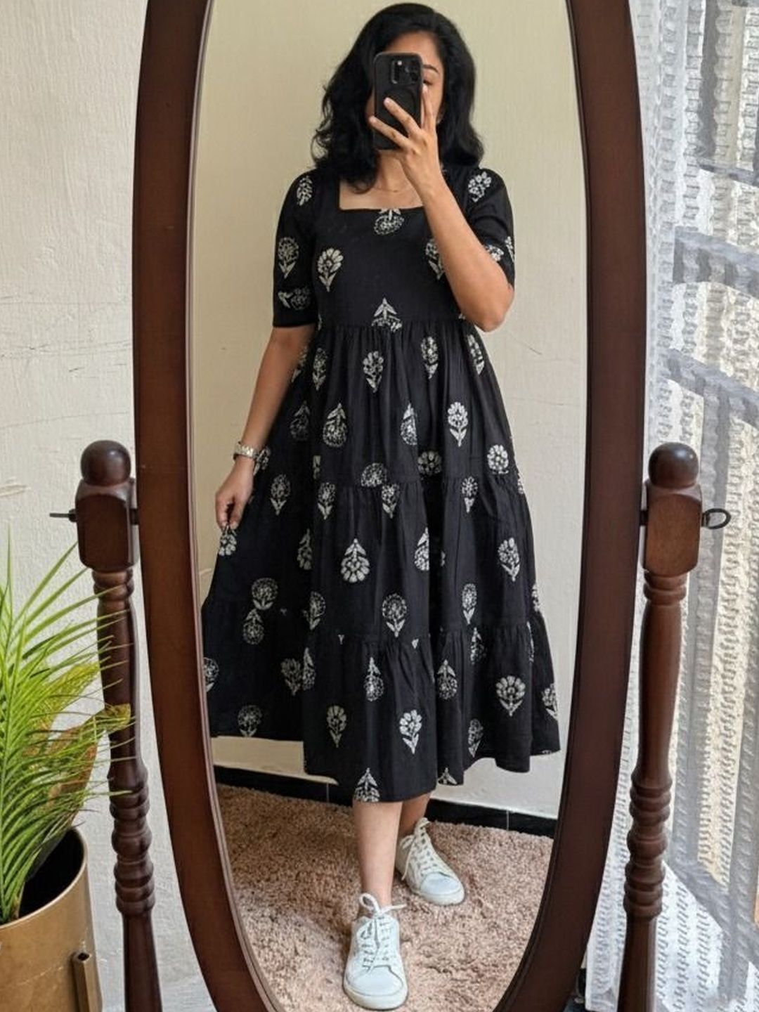 Ammiy London Floral Print Fit & Flare Midi Dress-image-27