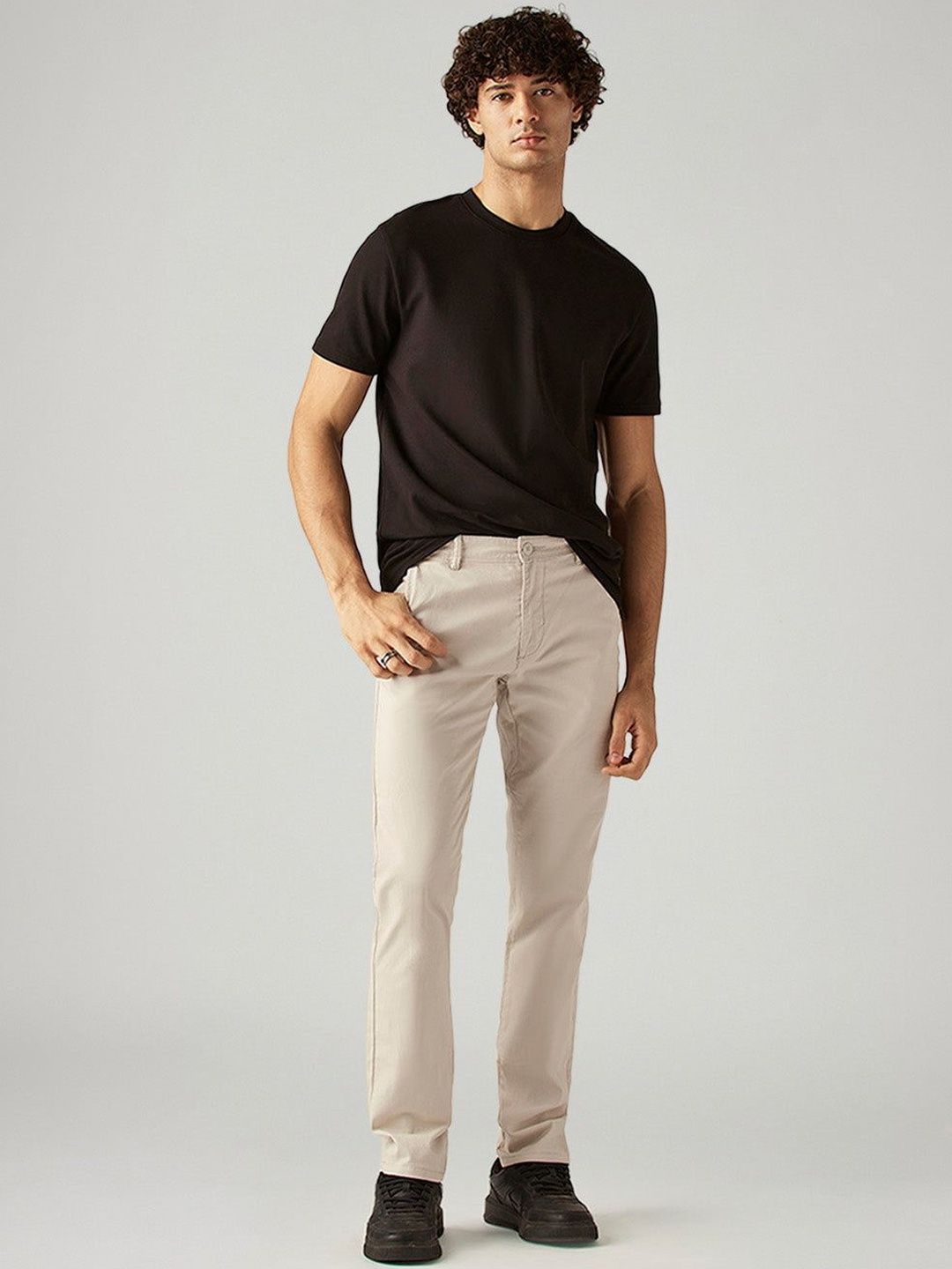 Levis Men's 511 Beige Slim Fit Mid Rise Chinos-picture-52