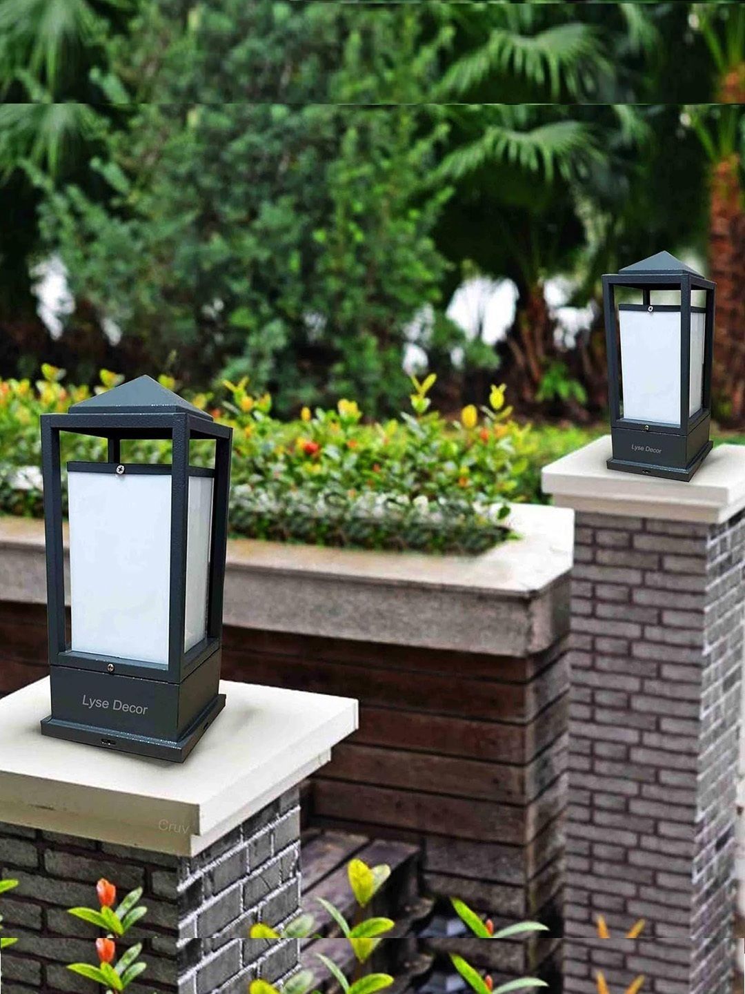 brightlyt Lyse Decor White & Black 2 Pieces Waterproof Outdoor Lamp-picture-19