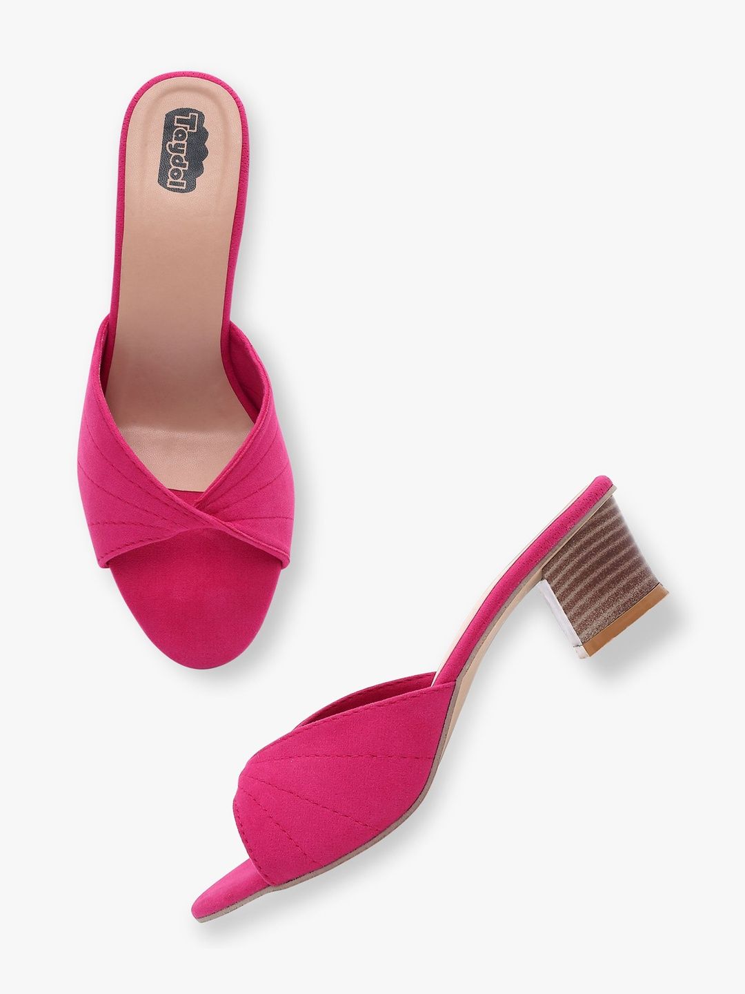 TAYDOL Textured Party Block Mules-picture-11