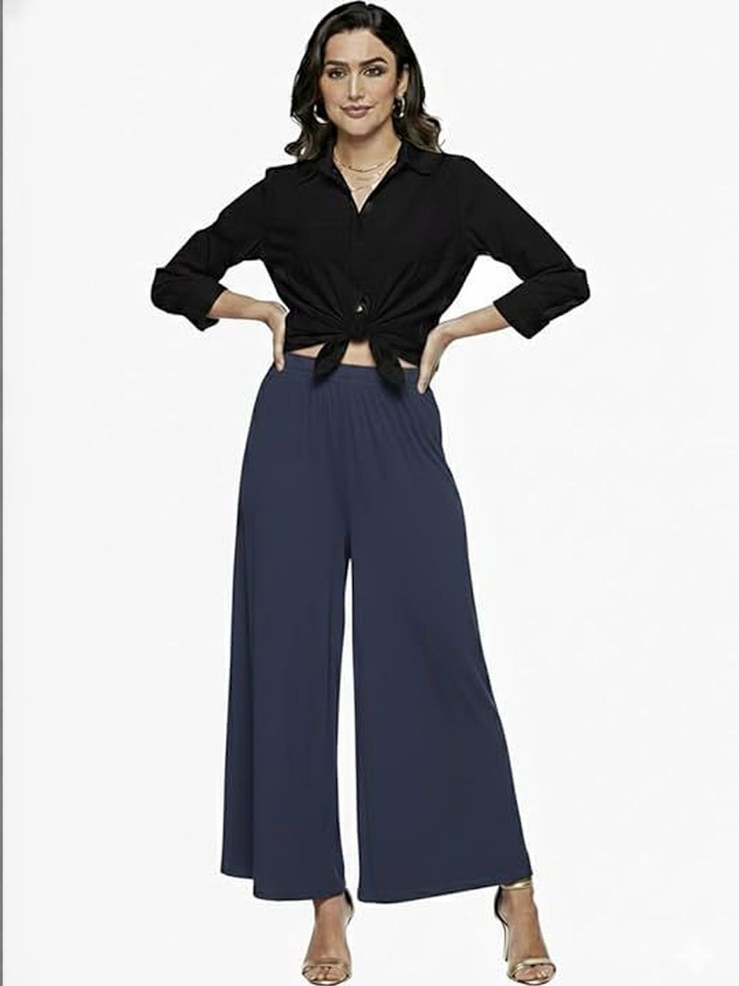Thrifty Thread Women Knitted Palazzos-picture-18