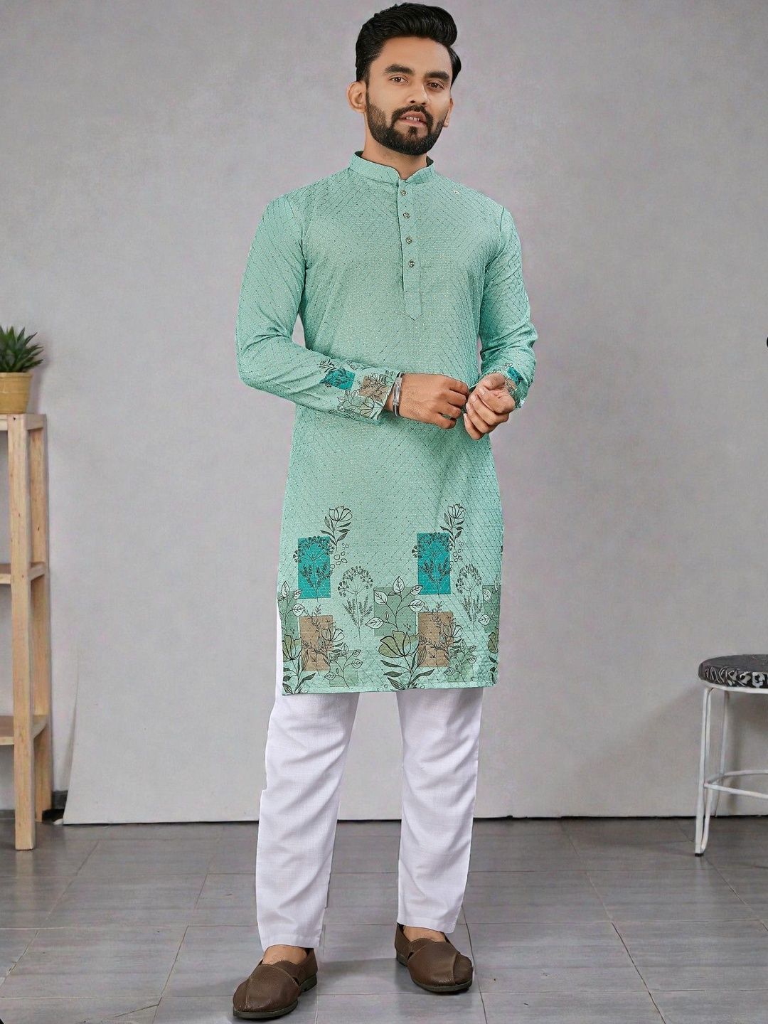 MAITHILI CREATION Men Embroidered Kurta-picture-17