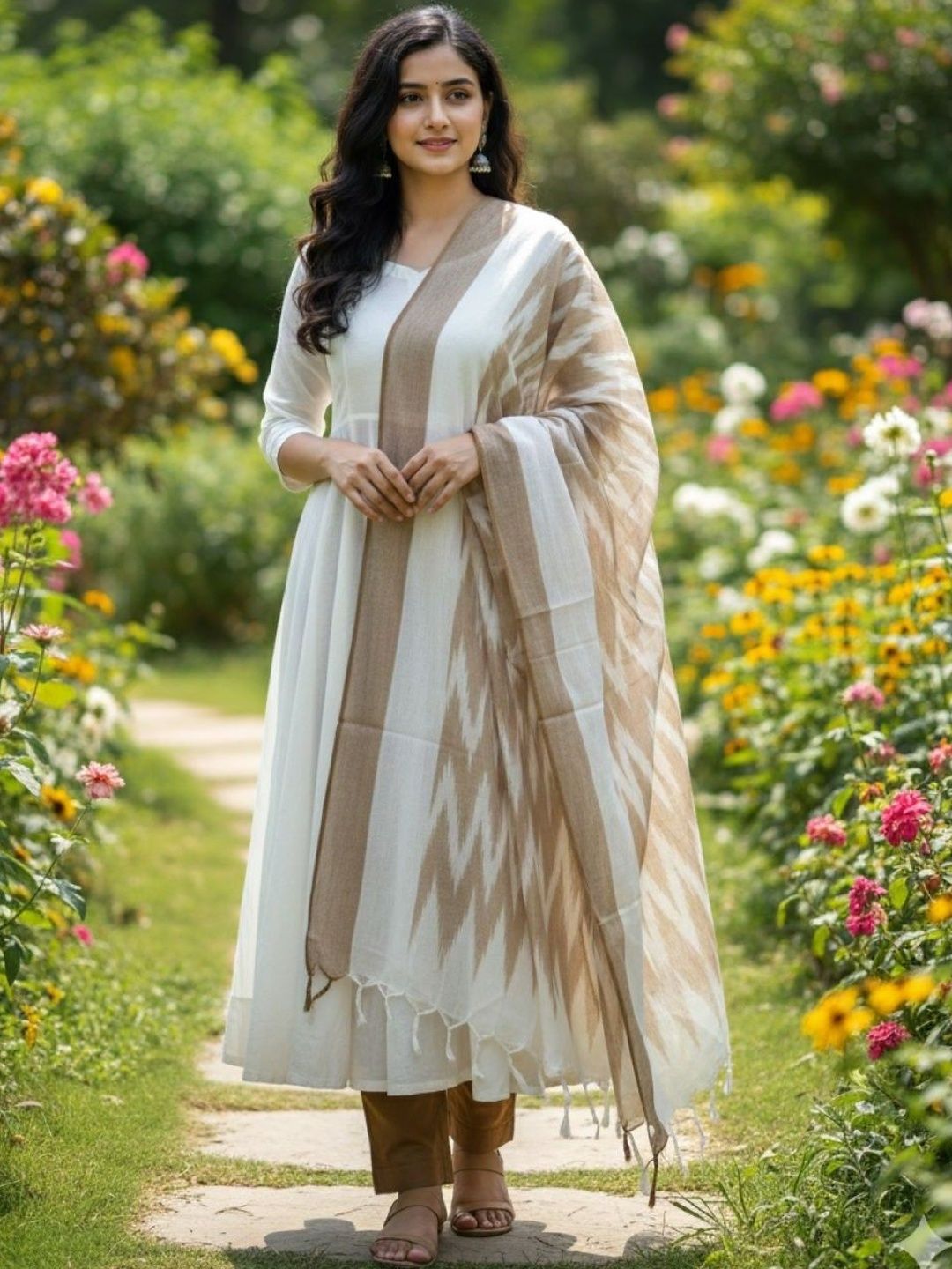 SALWAR STUDIO Woven Design Ikat Dupatta-picture-20