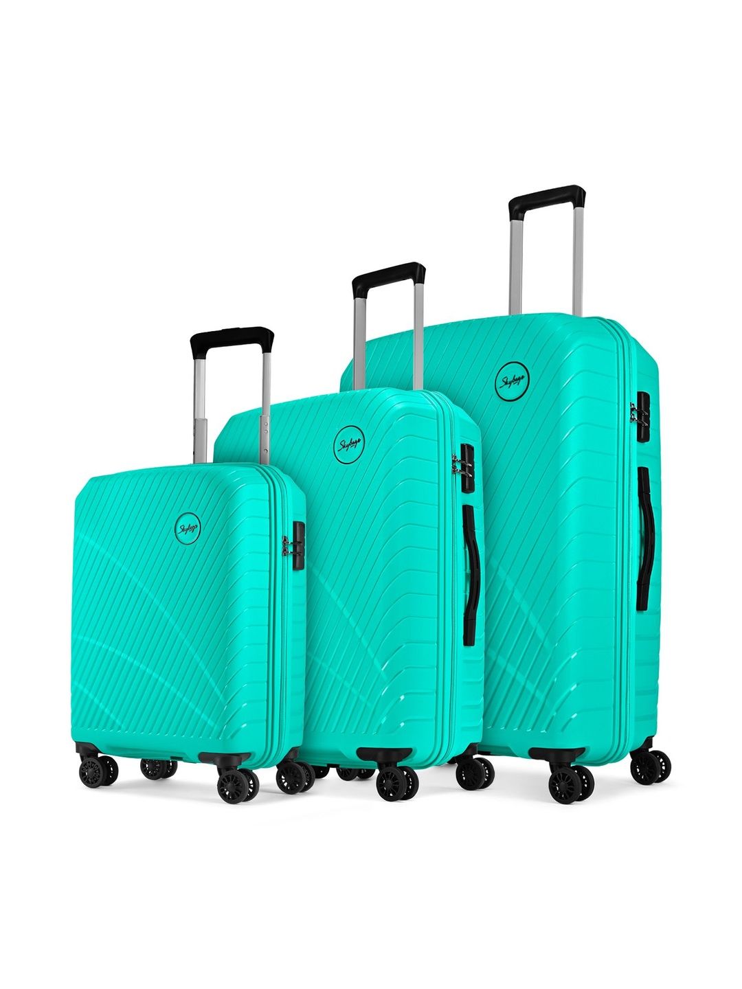 Skybags Set Of 3 Textured Hard-Sided Trolley Bags-image-47