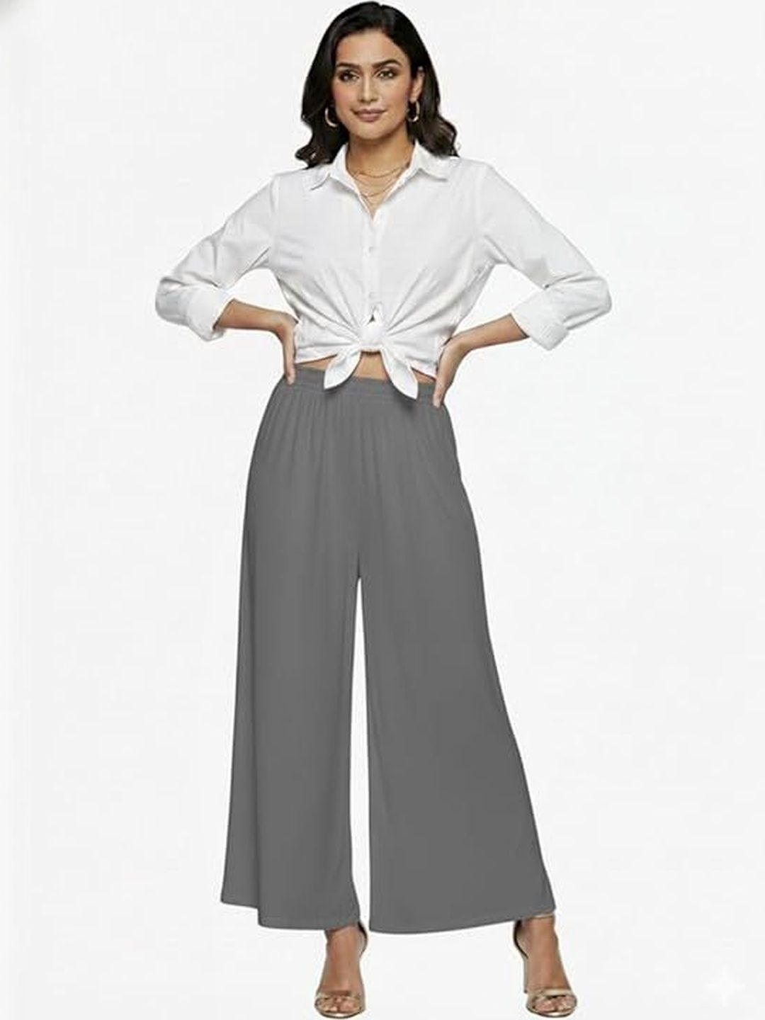 Thrifty Thread Women Knitted Palazzos-picture-17