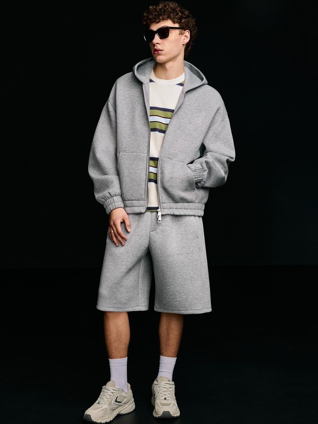 Bershka Oversize neoprene-effect Bermuda shorts-picture-31