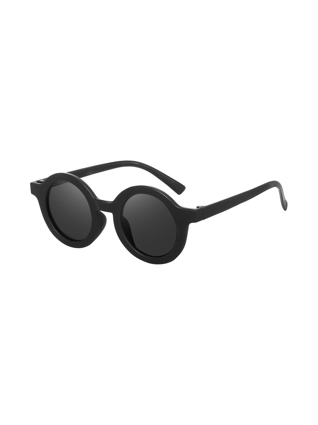 IFLASH Unisex Kids Black Lens & Black Round Sunglasses with-image-36