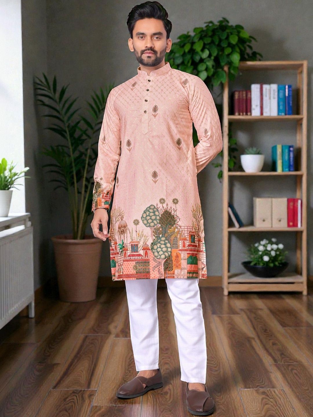 MAITHILI CREATION Men Embroidered Kurta-picture-21