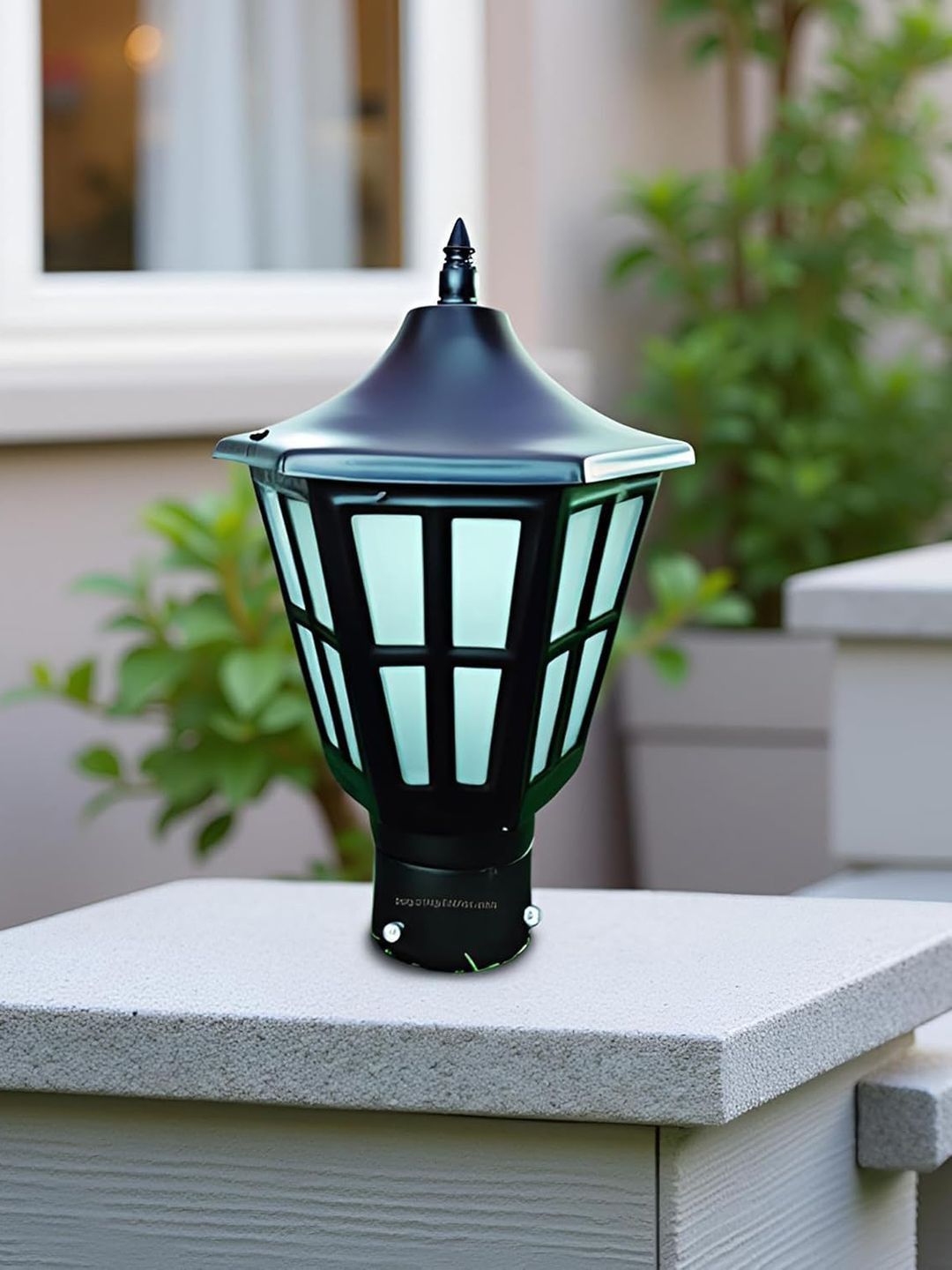 Lyse Decor Transparent & Black Waterproof Outdoor Lamp-image-25