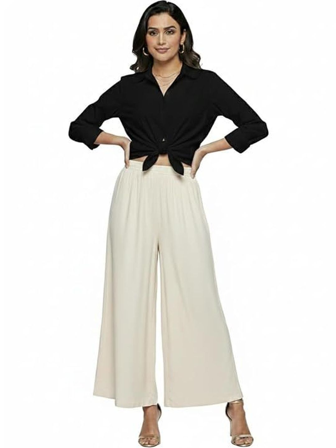 Thrifty Thread Women Knitted Palazzos-picture-22