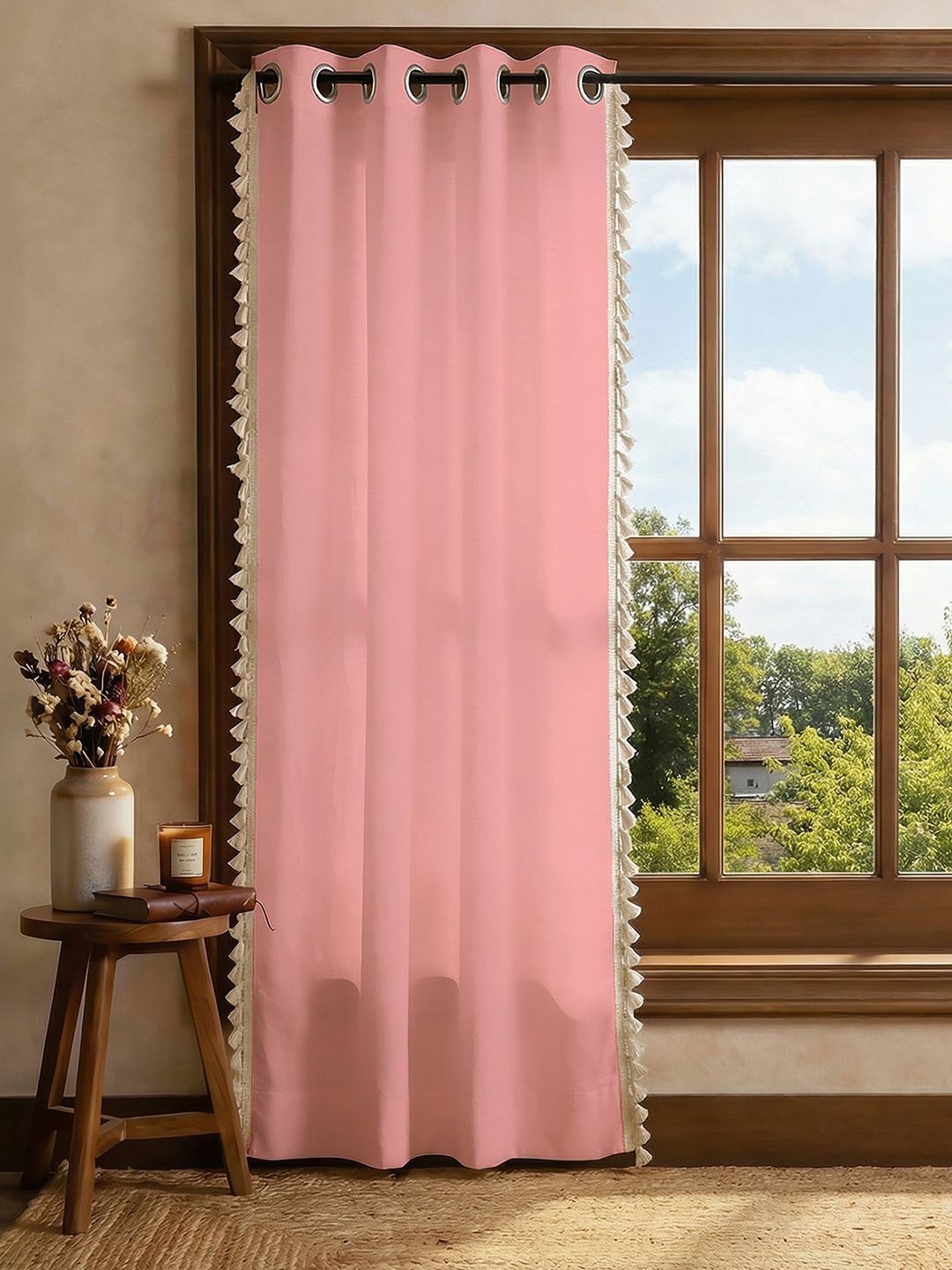 URBAN SPACE Pink Door Curtain-image-23