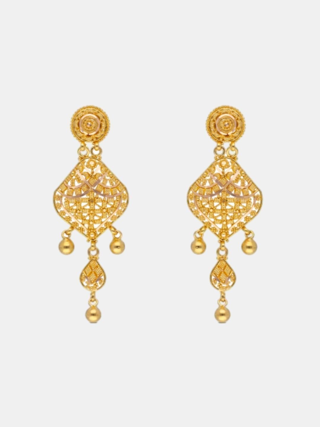 C KRISHNIAH CHETTY JEWELLERS PVT LTD 22Kt Gold Earrings- 8.57g-picture-56