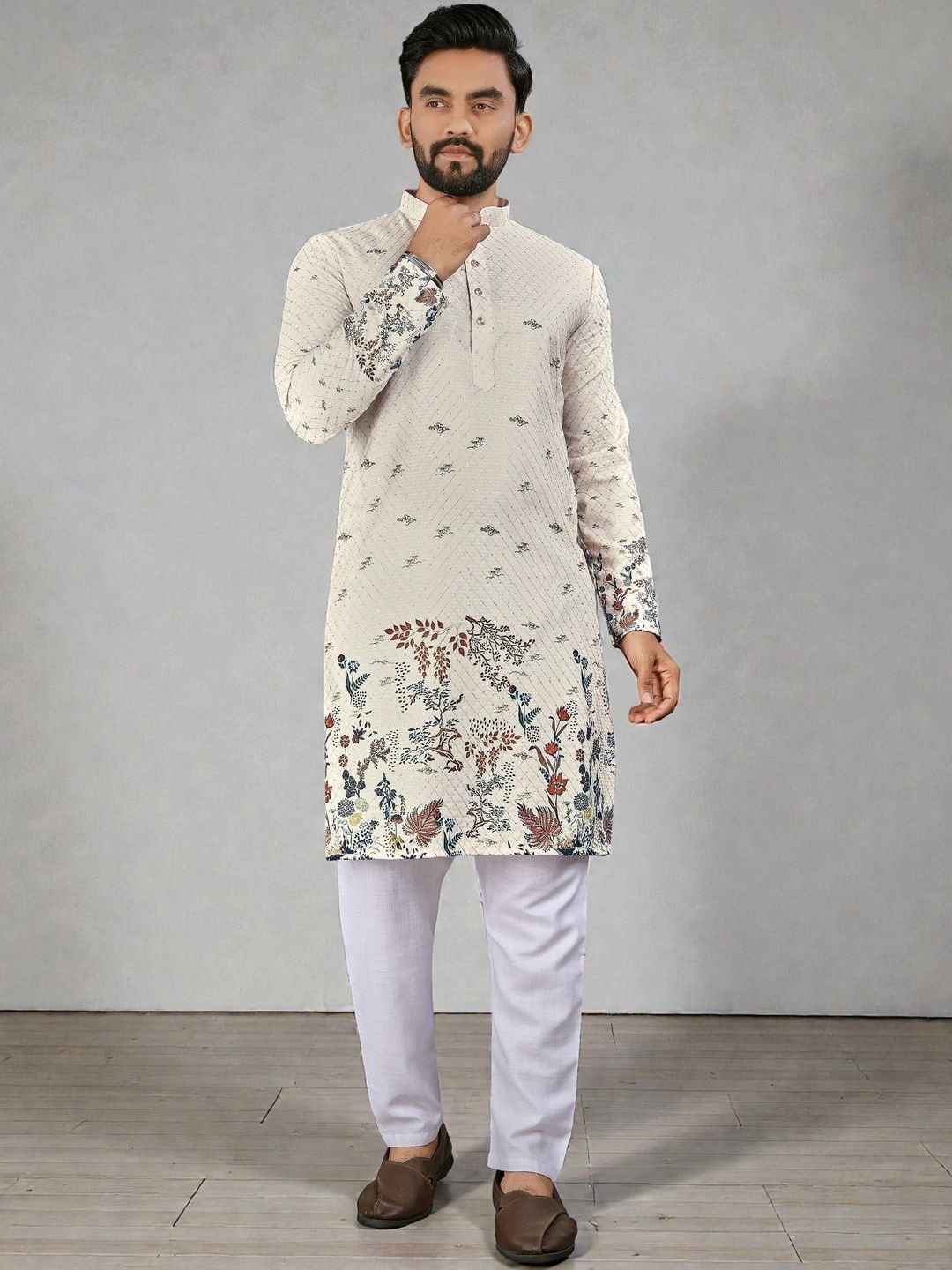 MAITHILI CREATION Men Embroidered Kurta-picture-29