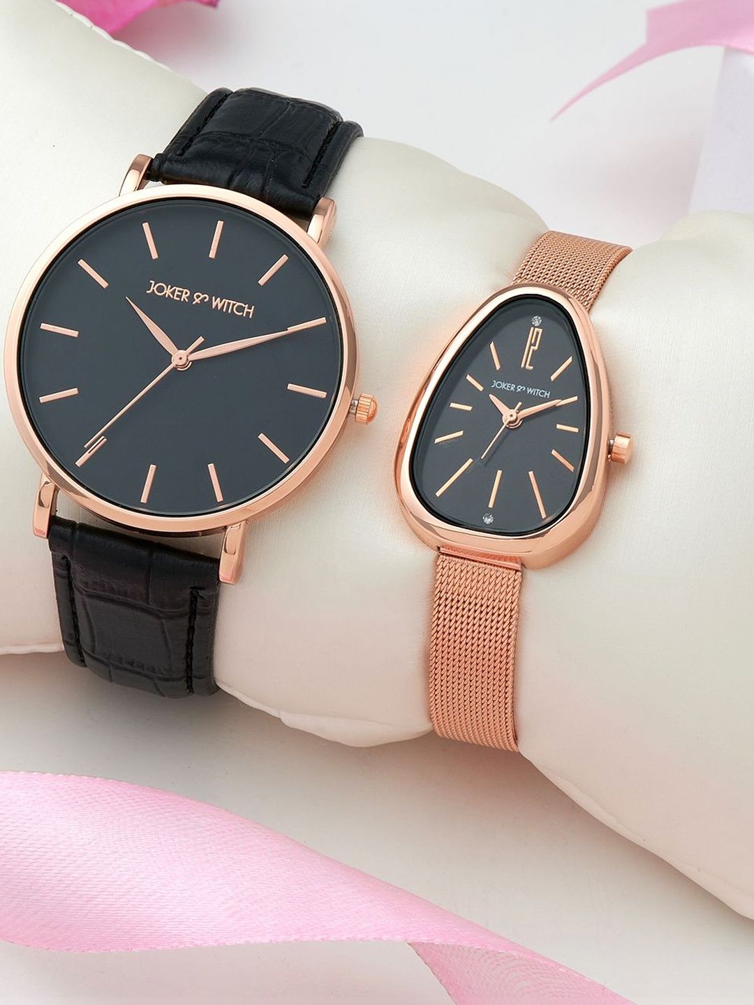 JOKER & WITCH Unisex Dial & Leather Straps Analogue Reset Time Watch JWCW510