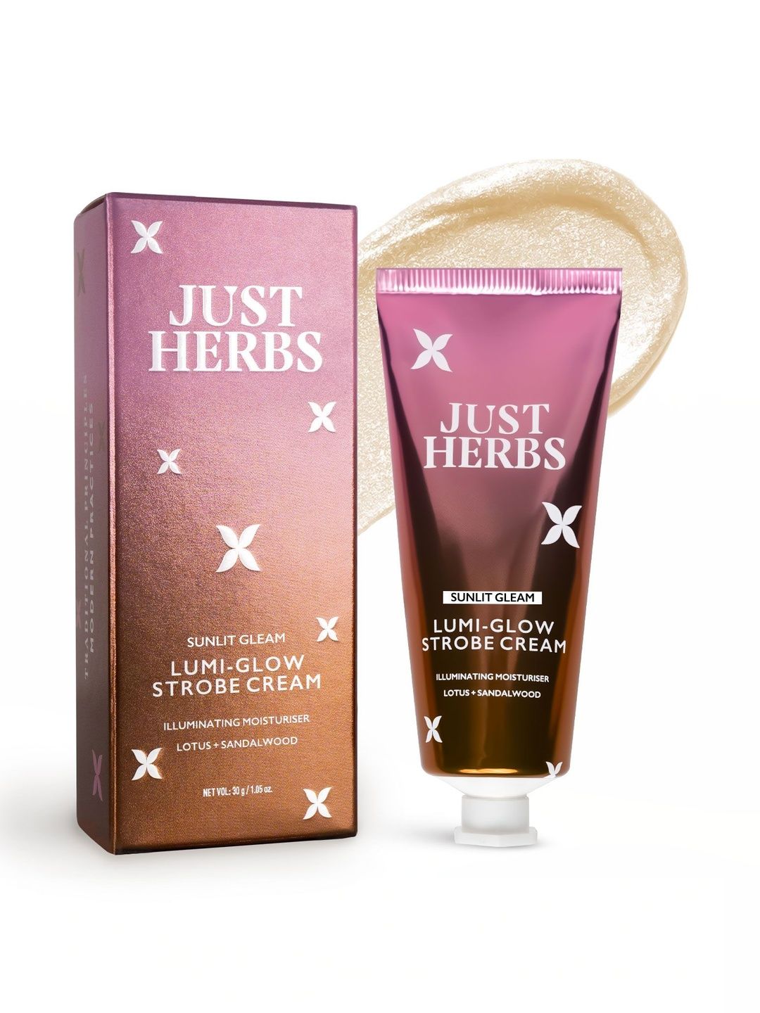 Just Herbs Long Lasting Lumi Glow Golden Strobe Cream - 30 g- Golden-picture-27