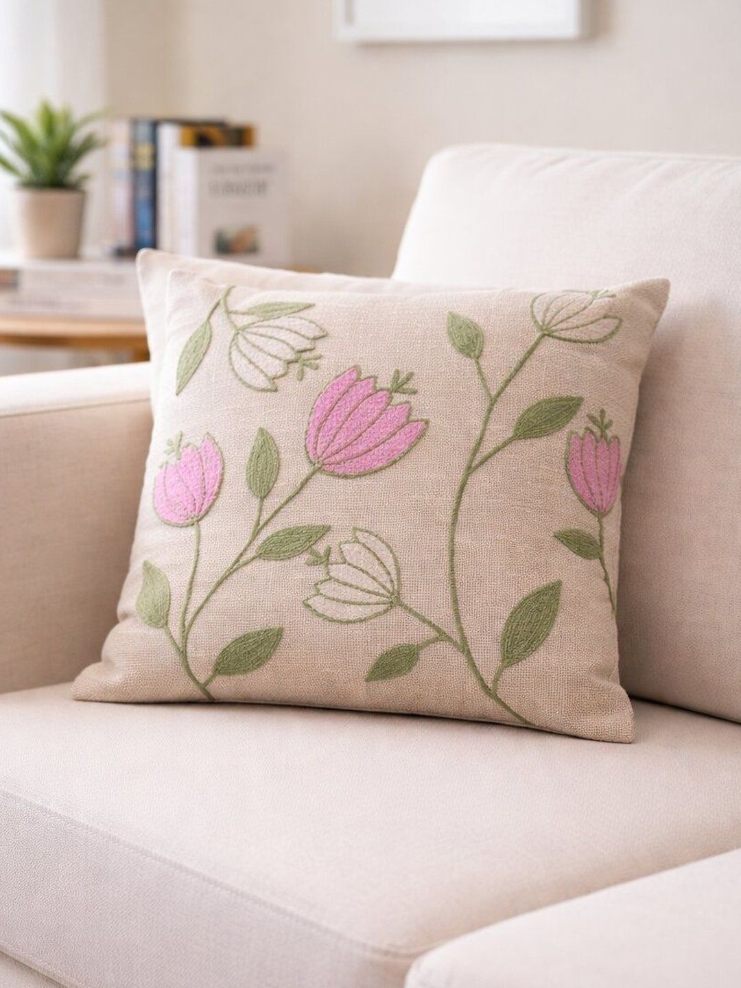 Kashyapa Rugs Multicoloured Floral Square Cushion Covers