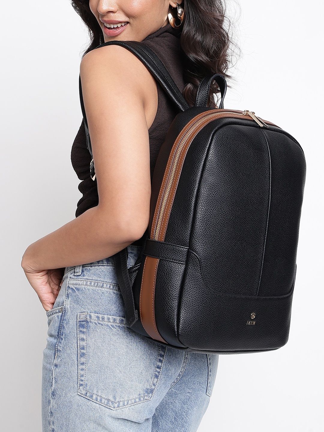 IRTH by House of Titan Women Textured Backpack-picture-15