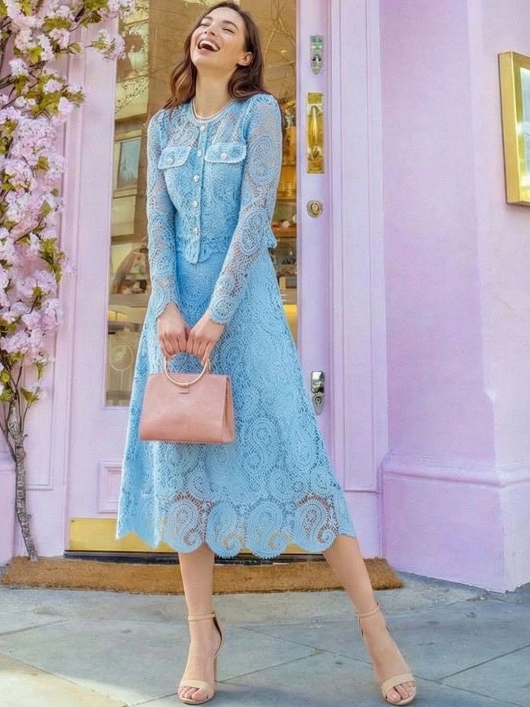 Suo Print Midi Dress-picture-53