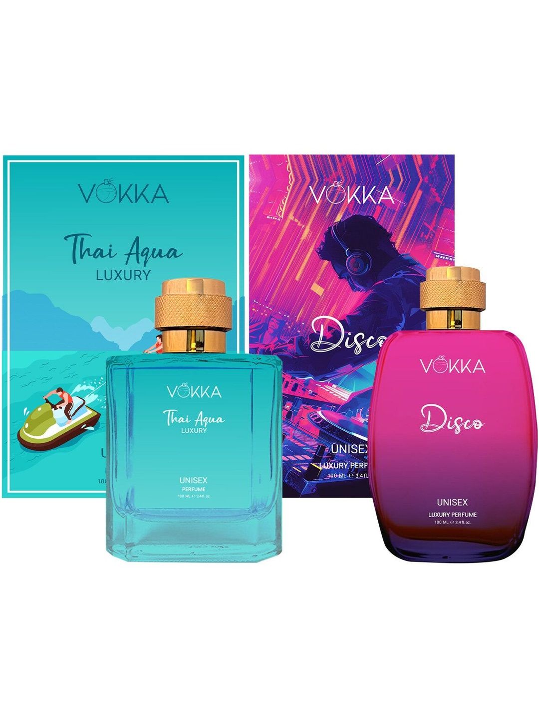 VOKKA Set Of 2 Thai Aqua & Disco Long-Lasting Perfumes - 100 ml Each-picture-24