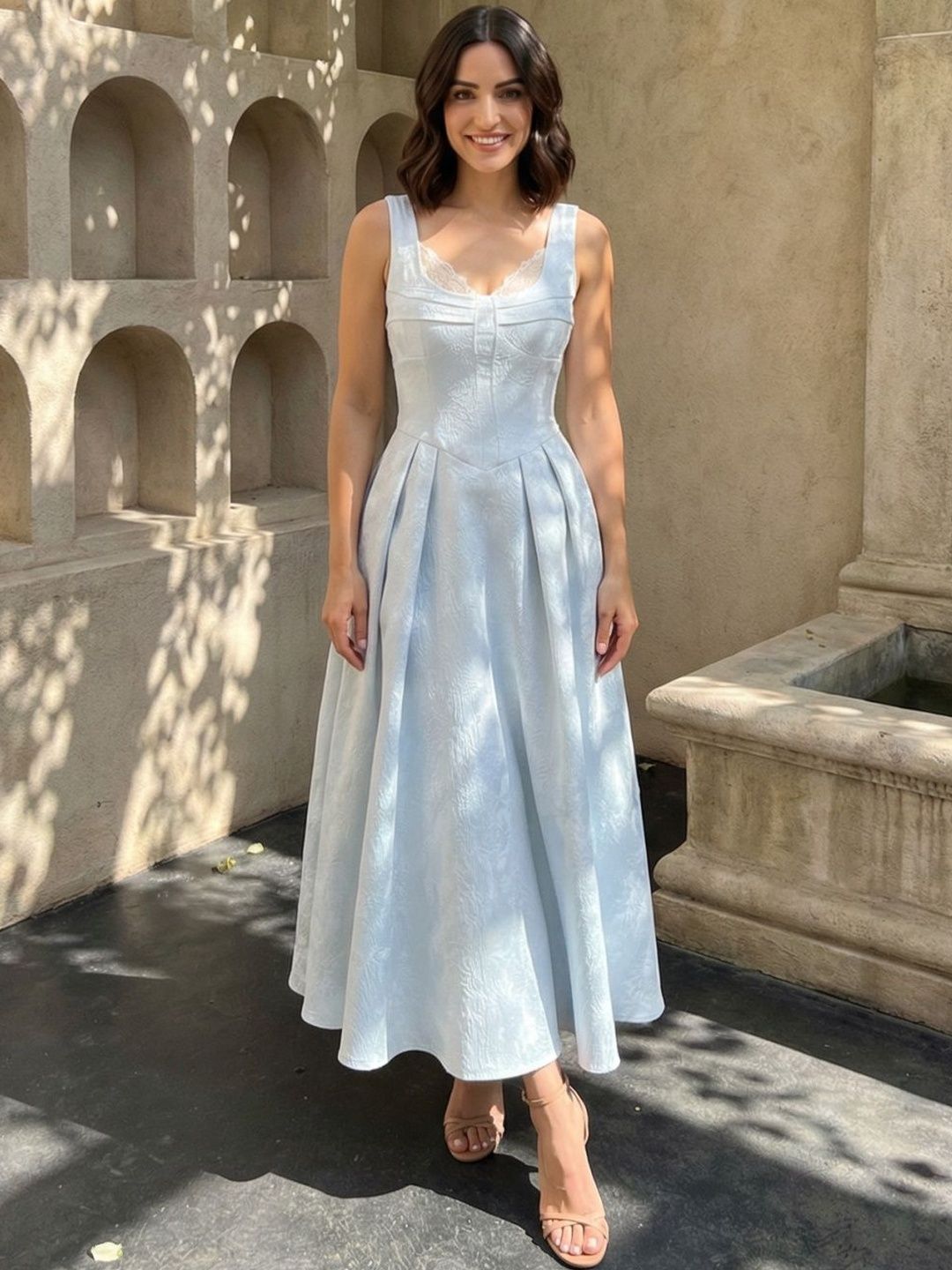Zucchini Fit & Flare Midi Dress-picture-27