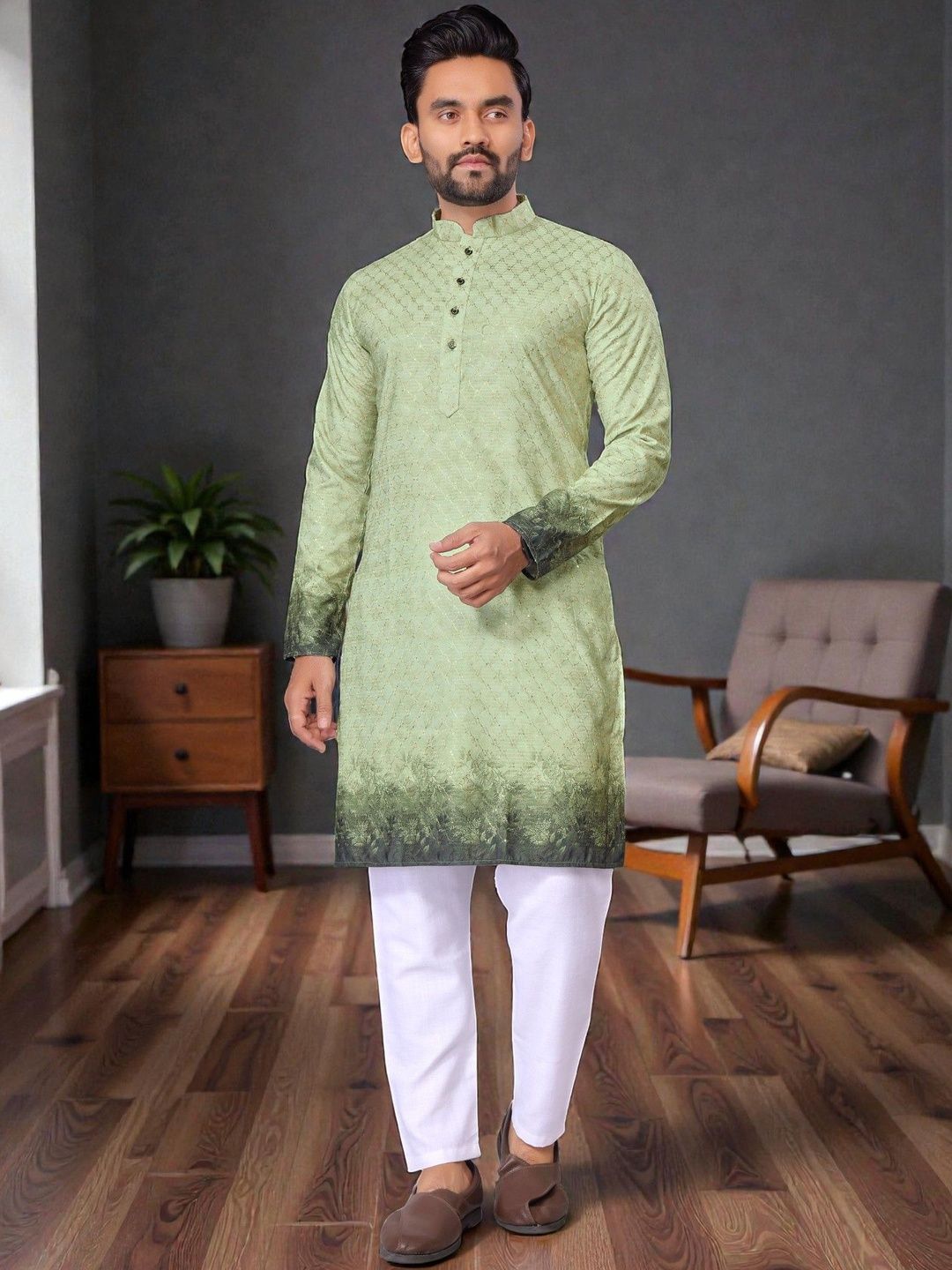 MAITHILI CREATION Men Embroidered Kurta-picture-24