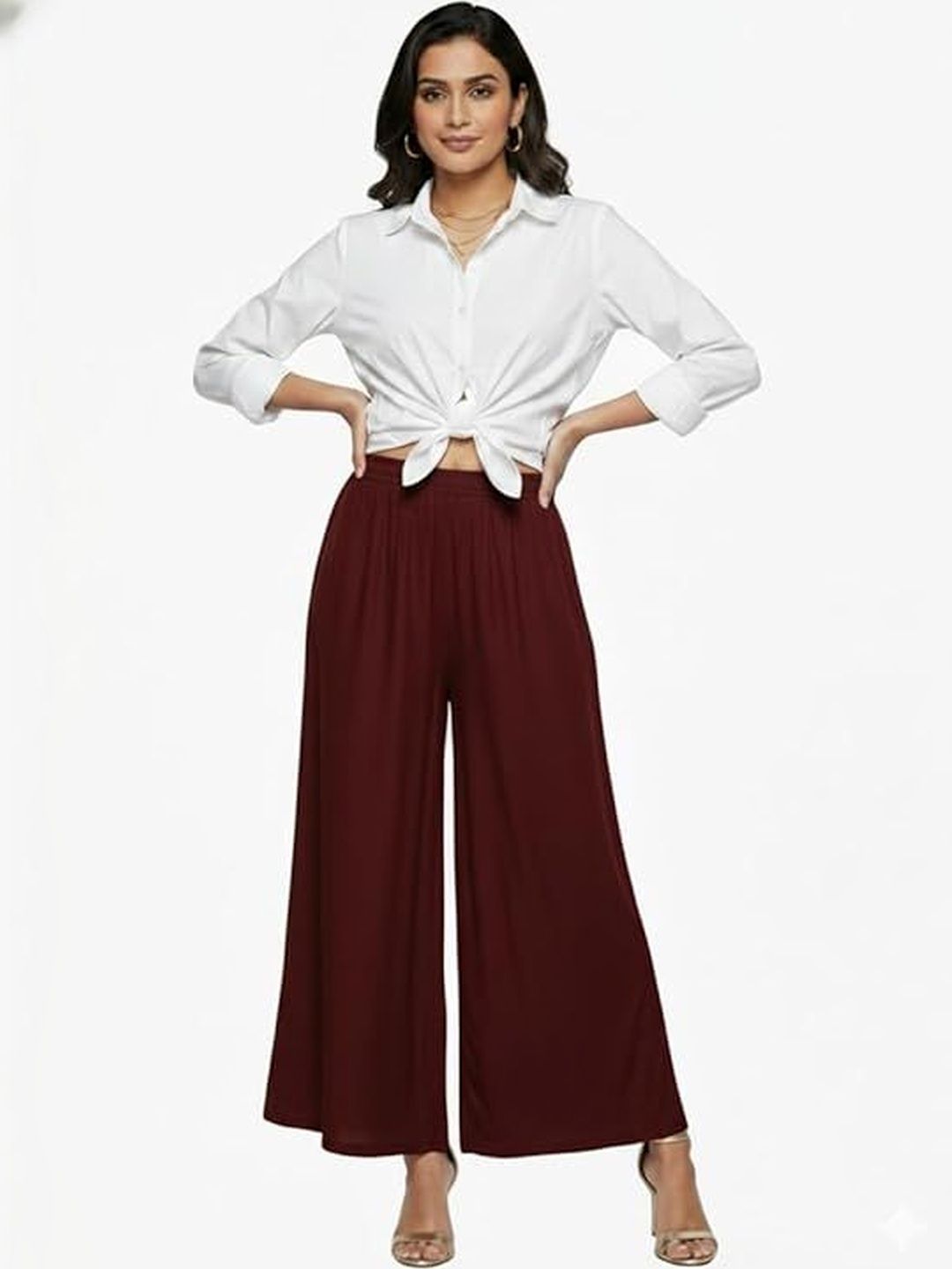 Thrifty Thread Women Knitted Palazzos-picture-20