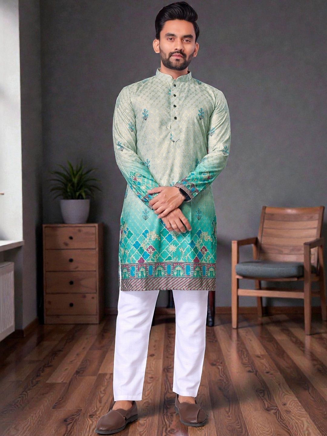 MAITHILI CREATION Men Embroidered Kurta-picture-37