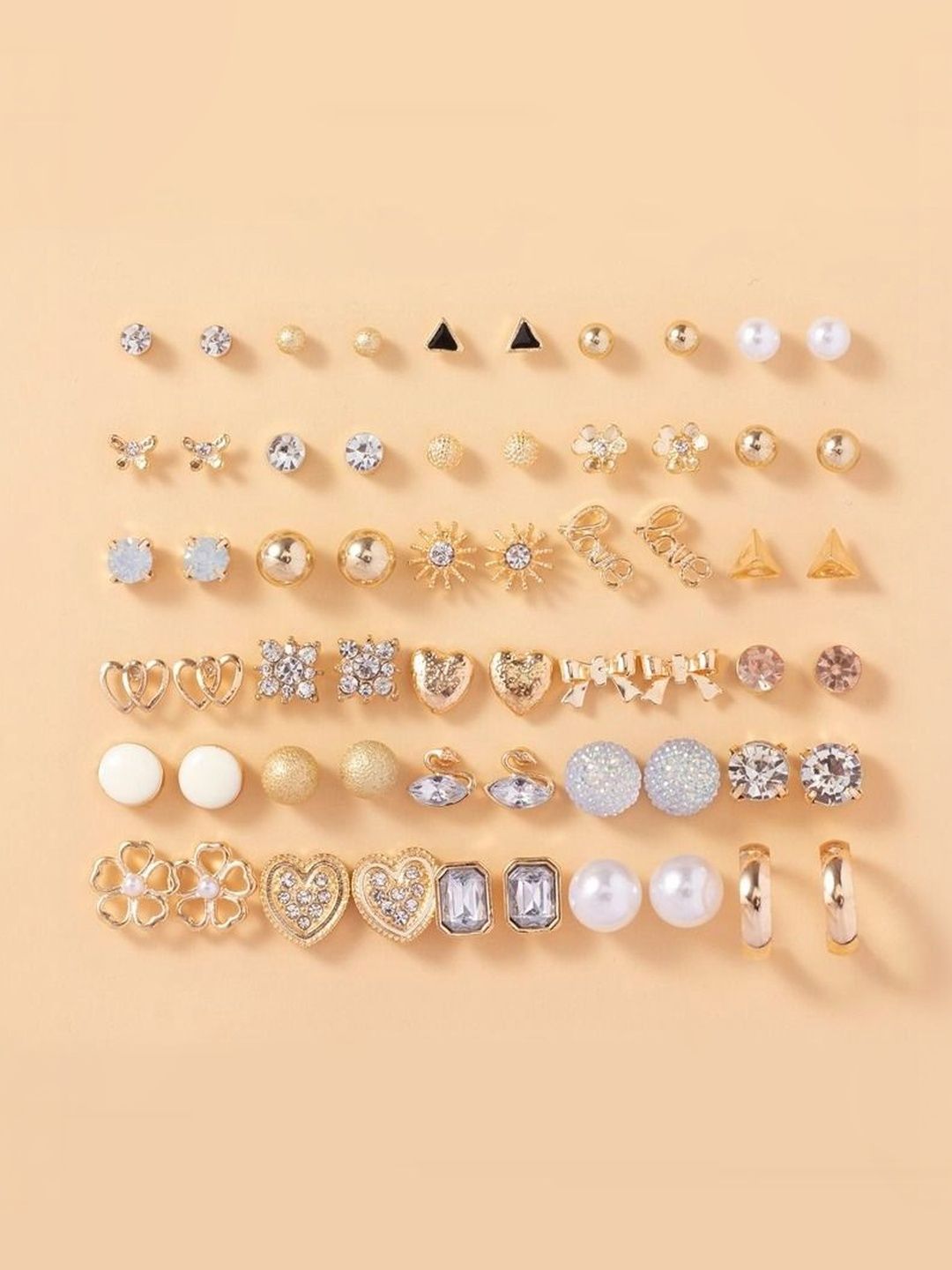 DressBerry Geometric Studs Earrings-picture-36