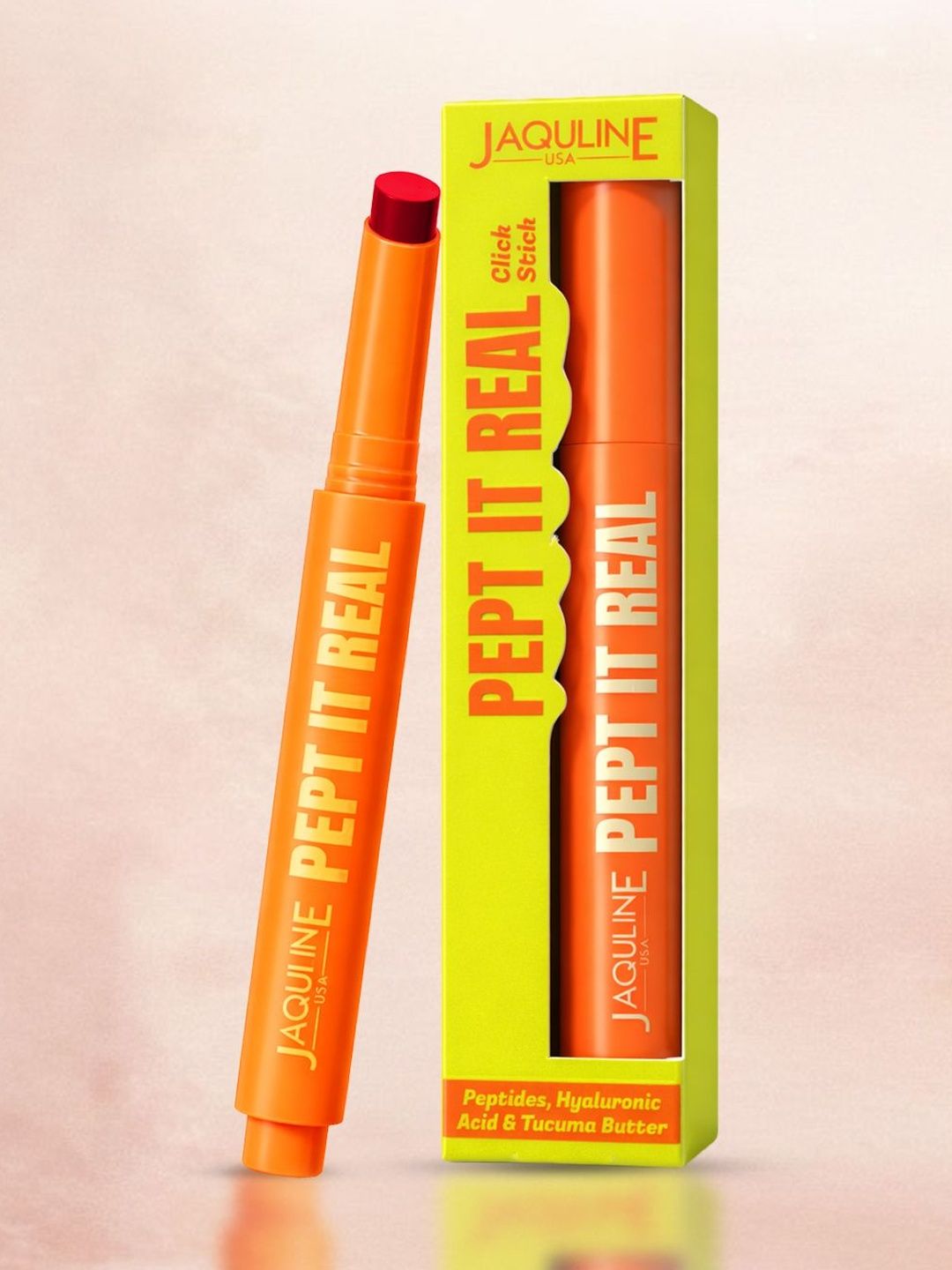 Jaquline USA Pept It Real Click Stick Lip Gloss with Hyaluronic Acid Hot Topic 04-2g-image-4
