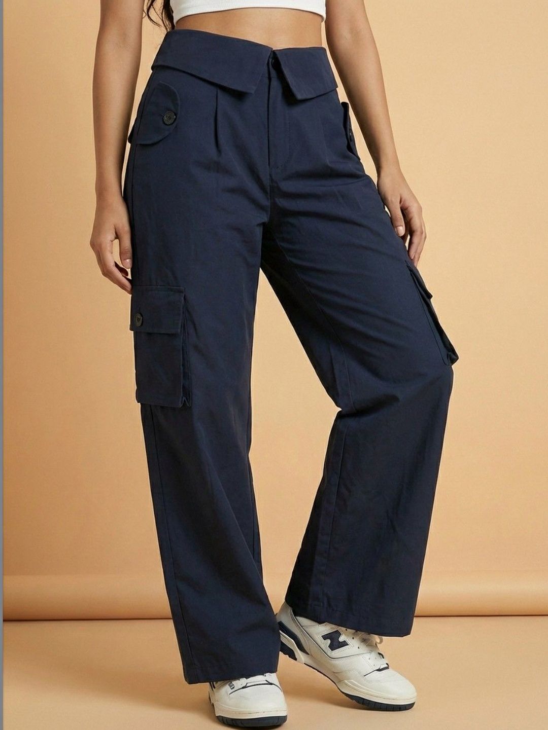 The Roadster Lifestyle Co. Relaxed Fit High Waist Cargo Trouser-picture-19