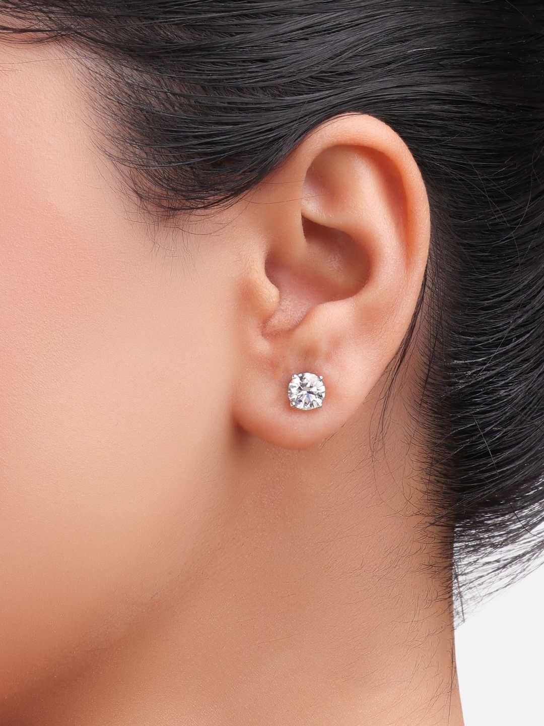 Crash.Club By CKC 18Kt Gold Diamond Studded Earrings - 2.31 g-picture-58